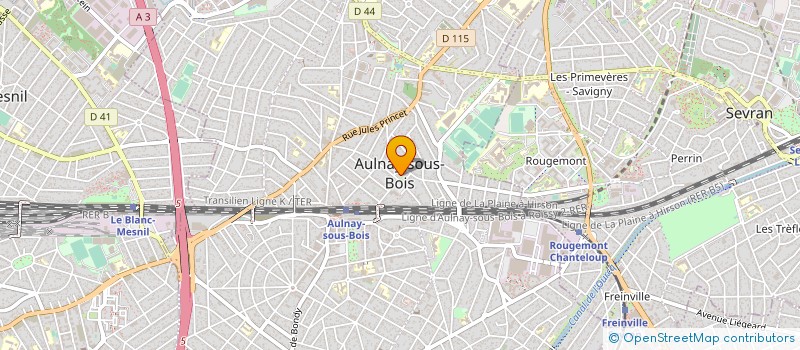 localisation de l'entreprise MADAME JACQUELINE VEES  AULNAY-SOUS-BOIS