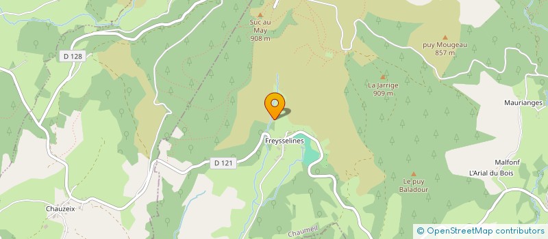 localisation de l'entreprise MADAME JACQUELINE VERGNE  CHAUMEIL