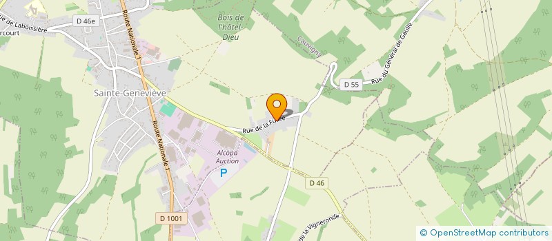 localisation de l'entreprise MADAME JACQUELINE VERIN  SAINTE-GENEVIEVE