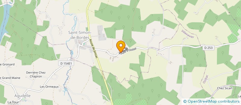 localisation de l'entreprise MADAME JACQUELINE VIDAL  SAINT-SIMON-DE-BORDES