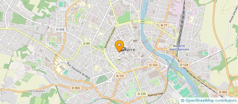localisation de l'entreprise MADAME JACQUELINE VILAIN à AUXERRE
