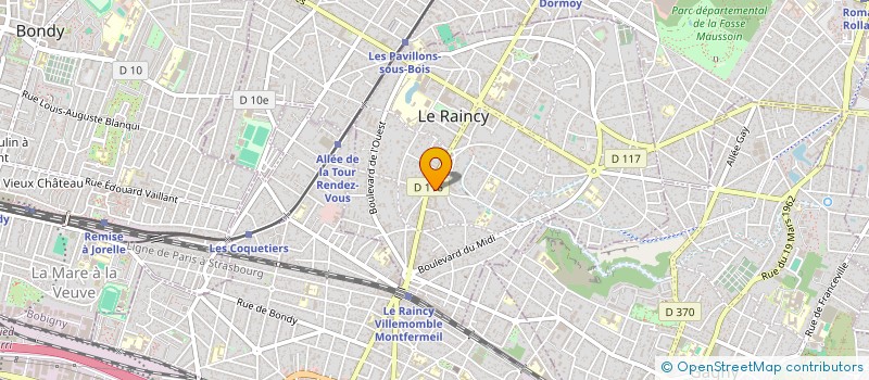 localisation de l'entreprise MADAME JACQUELINE VILLAINES à LE RAINCY