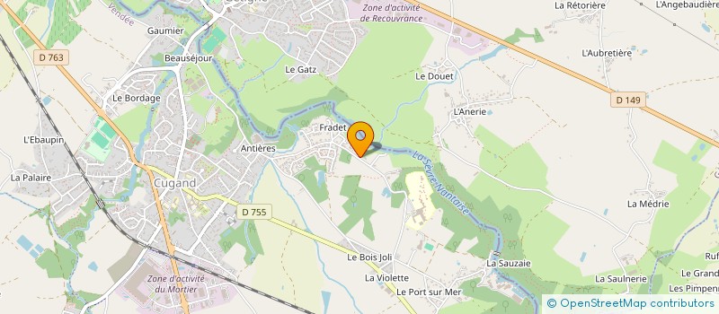 localisation de l'entreprise MADAME JACQUELINE VINCENDEAU à CUGAND