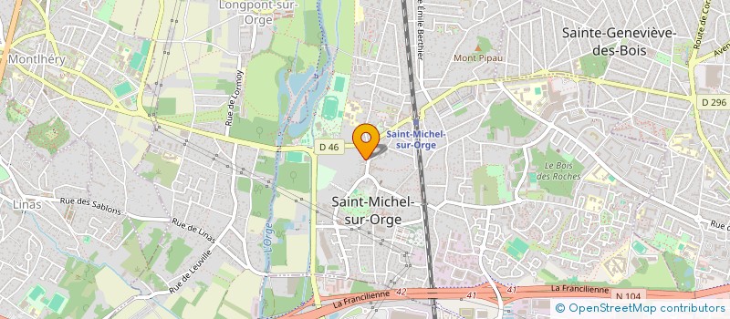 localisation de l'entreprise MADAME JACQUELINE VOISARD à ST MICHEL SUR ORGE