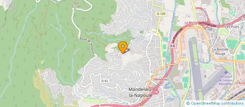 localisation de l'entreprise MADAME JACQUELINE VOISIN à MANDELIEU-LA-NAPOULE