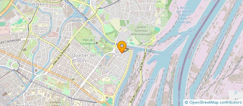 localisation de l'entreprise MADAME JACQUELINE VOLTZENLOGEL  STRASBOURG