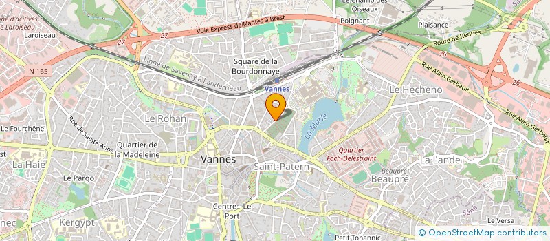 localisation de l'entreprise MADAME JACQUELINE WATSON à VANNES