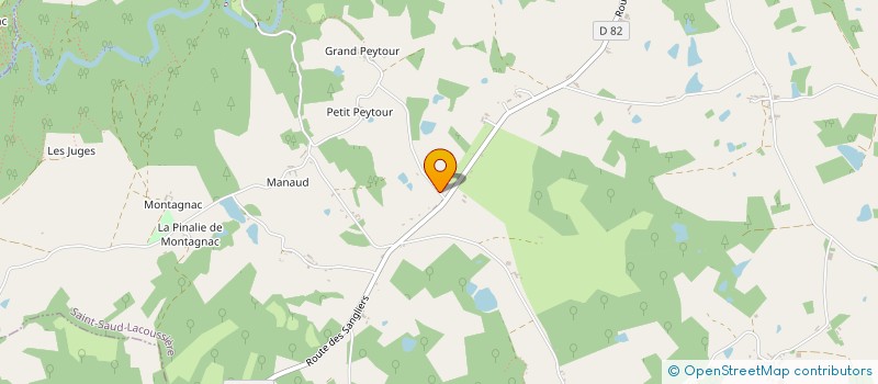 localisation de l'entreprise MADAME JACQUELINE WILLIAMS  SAINT-SAUD-LACOUSSIERE