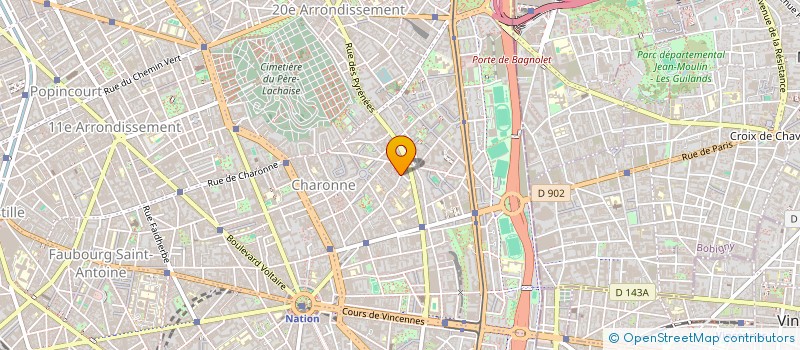 localisation de l'entreprise MADAME JACQUEMINE BEUFFE  PARIS