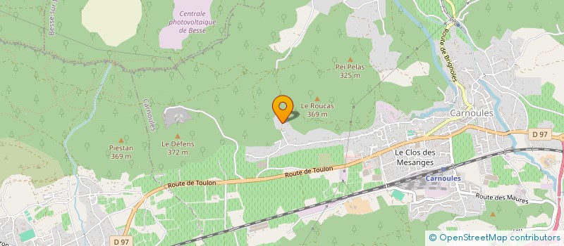 localisation de l'entreprise MADAME JACQUEMINE BRUGEL  CARNOULES