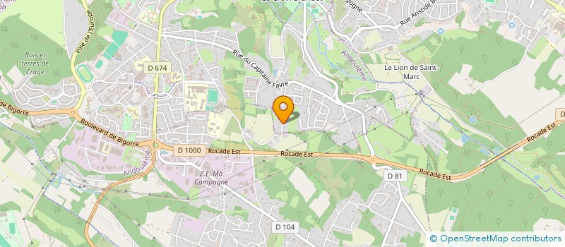 localisation de l'entreprise MADAME JADE BAYLE à ANGOULEME