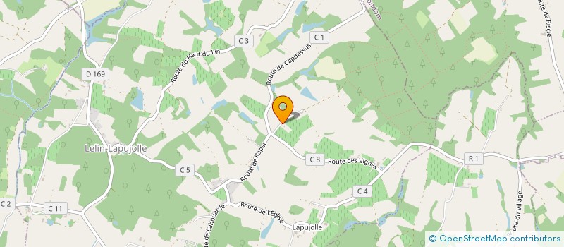 localisation de l'entreprise MADAME JADE BECARD  LELIN-LAPUJOLLE