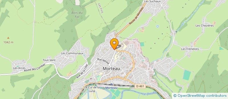 localisation de l'entreprise MADAME JADE BERTO  MORTEAU