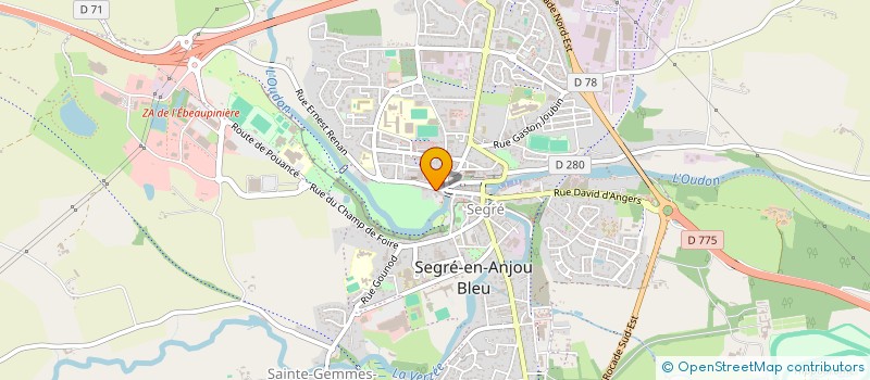 localisation de l'entreprise MADAME JADE BOULAY à SEGRE-EN-ANJOU BLEU