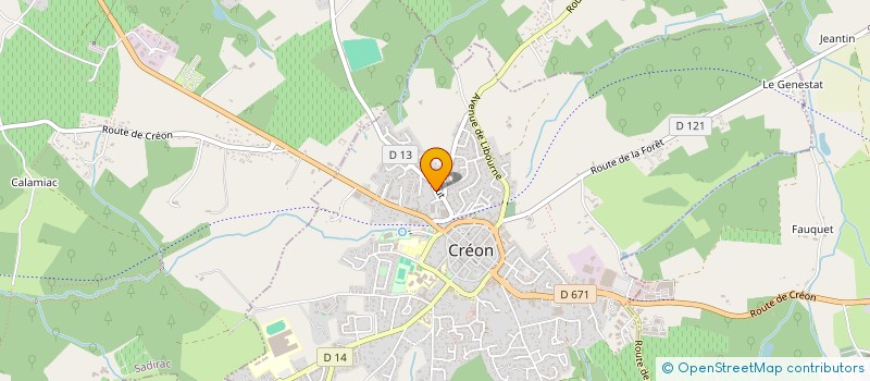 localisation de l'entreprise MADAME JADE CHAUDRUC  CREON