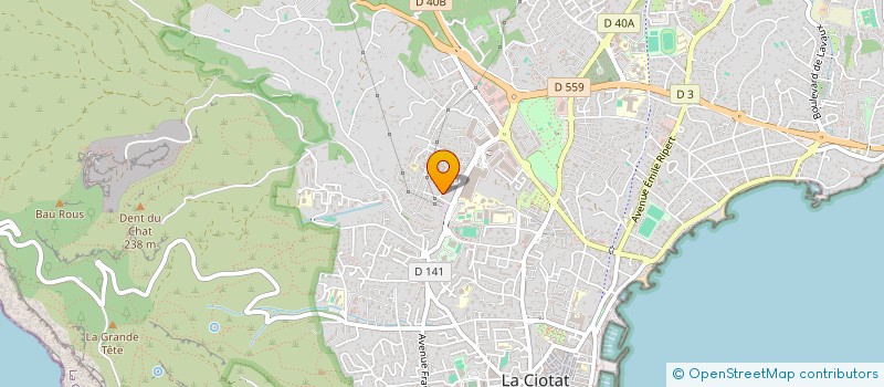 localisation de l'entreprise MADAME JADE CHOMAT  LA CIOTAT