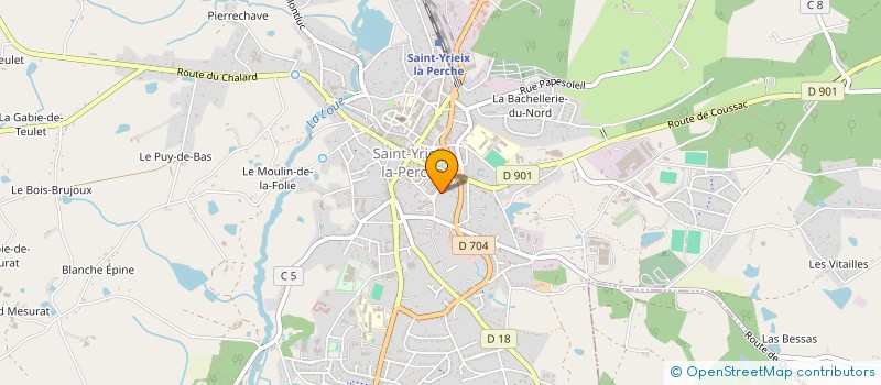 localisation de l'entreprise MADAME JADE CHOULY  SAINT-YRIEIX-LA-PERCHE