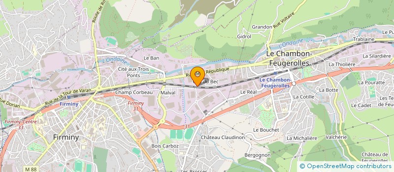 localisation de l'entreprise MADAME JADE CLAUDEON  LE CHAMBON-FEUGEROLLES