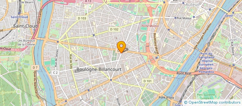 localisation de l'entreprise MADAME JADE COME à BOULOGNE-BILLANCOURT