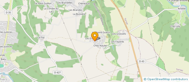 localisation de l'entreprise MADAME JADE DERSY à MOUTHIERS-SUR-BOEME