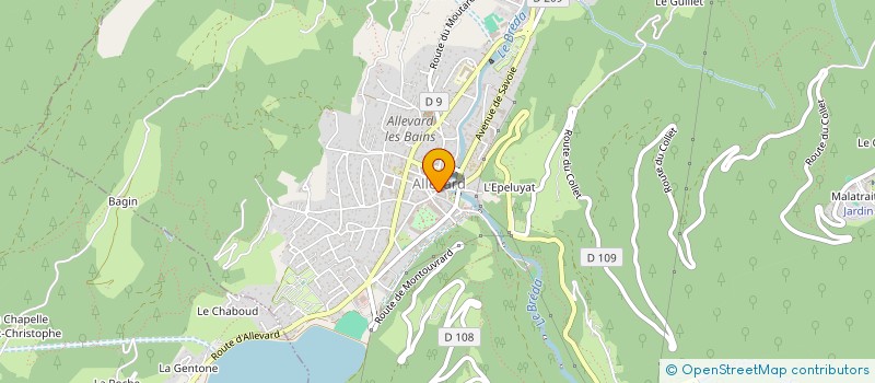 localisation de l'entreprise MADAME JADE DEWAILLY  ALLEVARD