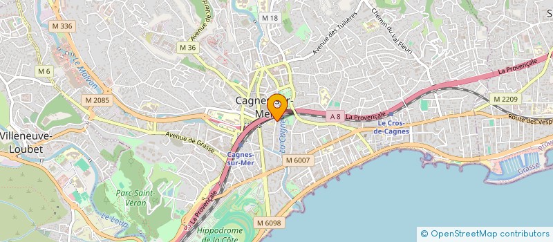 localisation de l'entreprise MADAME JADE ELZIERE  CAGNES-SUR-MER