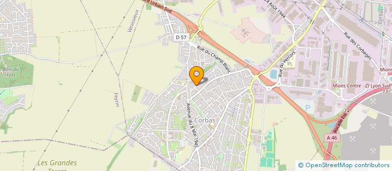 localisation de l'entreprise MADAME JADE FERNANDEZ à CORBAS