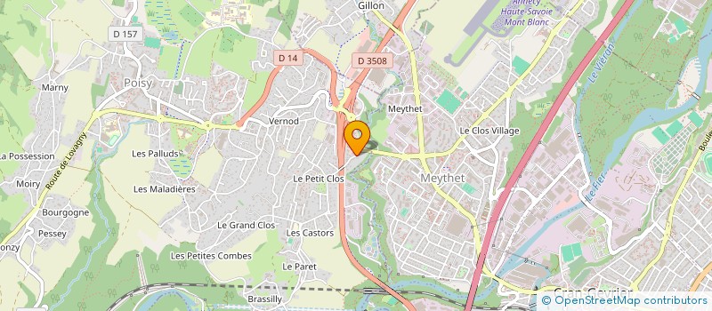 localisation de l'entreprise MADAME JADE FEUGIER  POISY