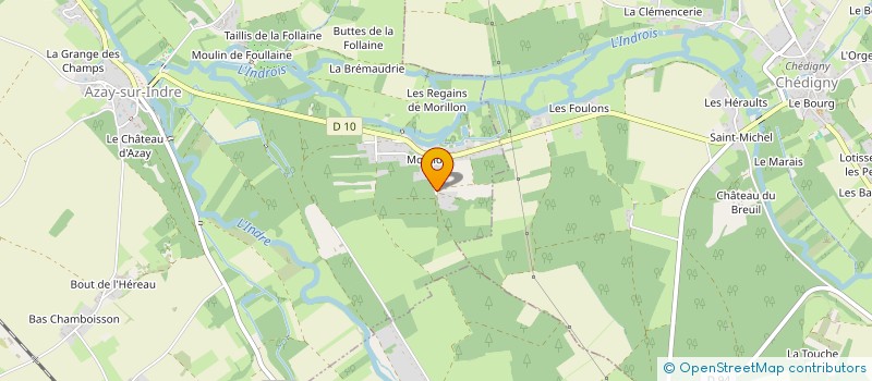 localisation de l'entreprise MADAME JADE FRANGEUL  AZAY-SUR-INDRE