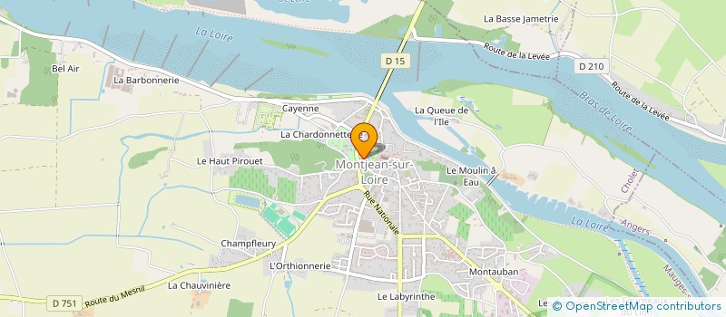 localisation de l'entreprise MADAME JADE GAGNAIRE  MAUGES-SUR-LOIRE