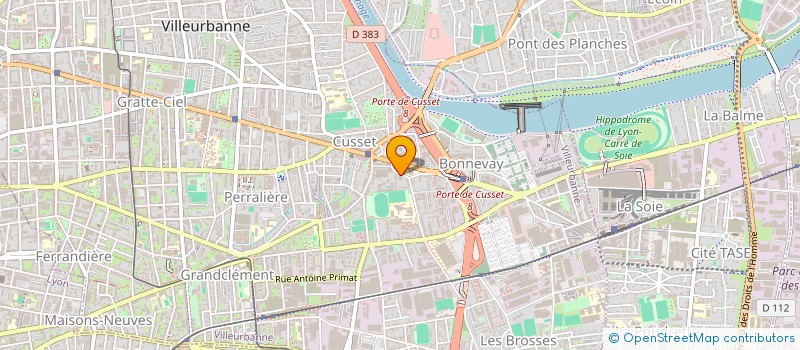 localisation de l'entreprise MADAME JADE GIRONDON  VILLEURBANNE