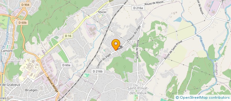 localisation de l'entreprise MADAME JADE GRIFFON  SAINT-PRIVAT-DES-VIEUX