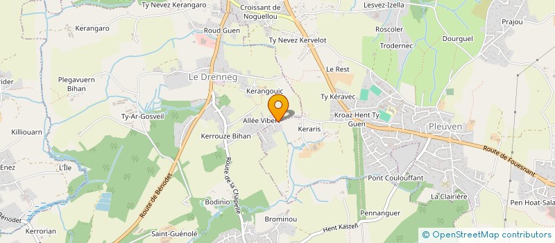 localisation de l'entreprise MADAME JADE GUEGUEN  PLEUVEN