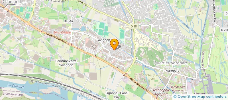 localisation de l'entreprise MADAME JADE GUINTRAND-GUES  AVIGNON