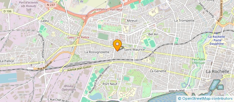localisation de l'entreprise MADAME JADE JOUSSANT à LA ROCHELLE