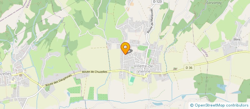 localisation de l'entreprise MADAME JADE LAFAYE  VILLETTE-DE-VIENNE