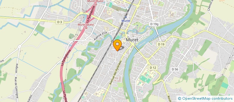 localisation de l'entreprise MADAME JADE LASSIRE  MURET