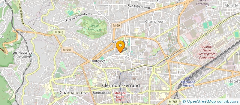 localisation de l'entreprise MADAME JADE LIEVRE à CLERMONT-FERRAND