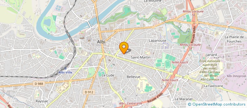 localisation de l'entreprise MADAME JADE MARTI à ALBI