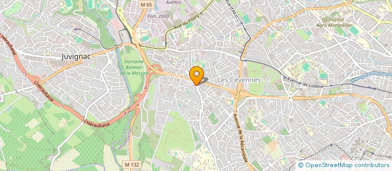 localisation de l'entreprise MADAME JADE MESSOUSSI à MONTPELLIER