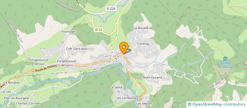 localisation de l'entreprise MADAME JADE MICHAUD  SAINT-JEAN-DE-SIXT