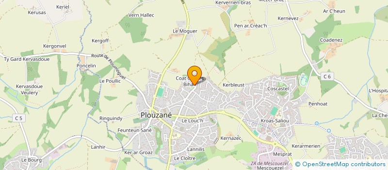 localisation de l'entreprise MADAME JADE MORIN  PLOUZANE