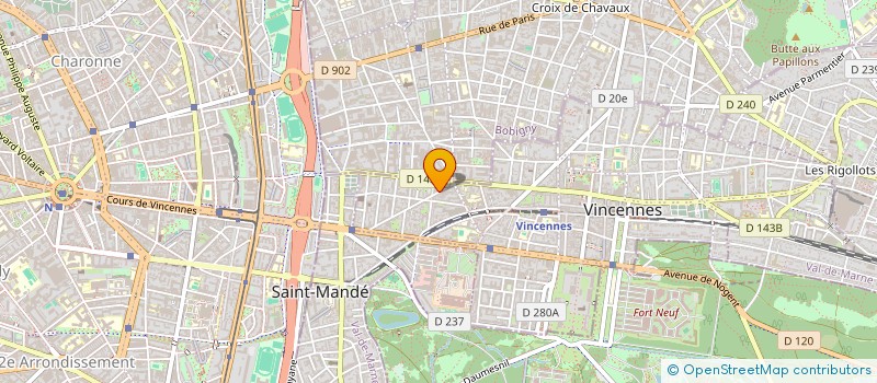 localisation de l'entreprise MADAME JADE OCCHIPINTI à VINCENNES