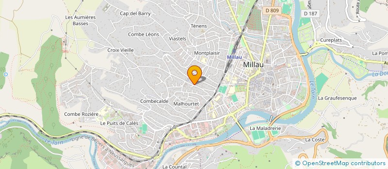 localisation de l'entreprise MADAME JADE PONS  MILLAU