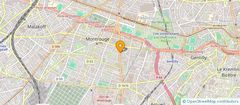 localisation de l'entreprise MADAME JADE SARCIAUX  MONTROUGE