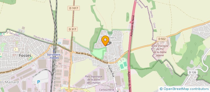 localisation de l'entreprise MADAME JADE TAN  SURVILLIERS