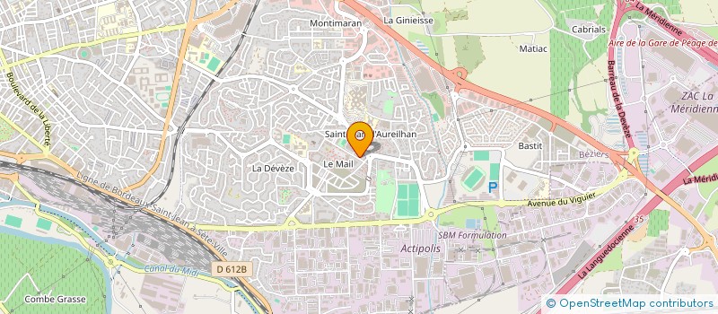 localisation de l'entreprise MADAME JADE VONGSOUTHI  BEZIERS