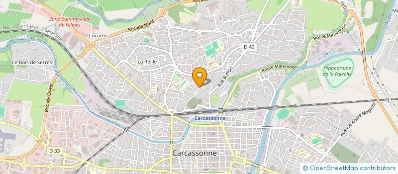 localisation de l'entreprise MADAME JADRANKA GOMAN  CARCASSONNE