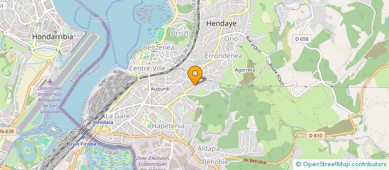 localisation de l'entreprise MADAME JAEL ALVAREZ CORREDERA  HENDAYE