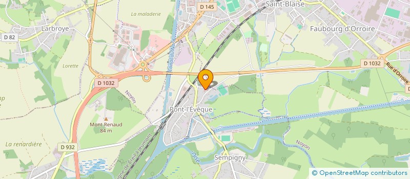 localisation de l'entreprise MADAME JAEL SCIUTTI à PONT-L'EVEQUE